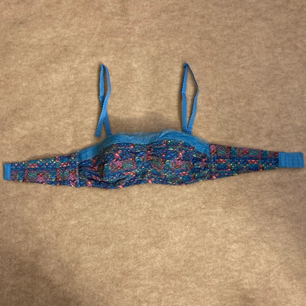Colorful aerie Aztec Print Bandeau Bra